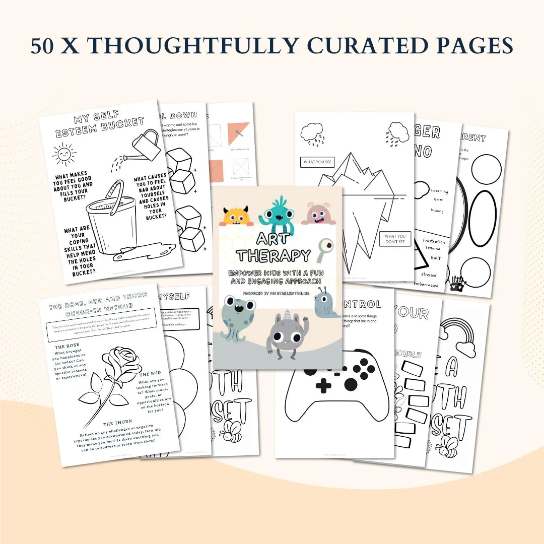 🎨 Art Therapy Bundle – Boost Confidence, Calm & Self-Esteem for children