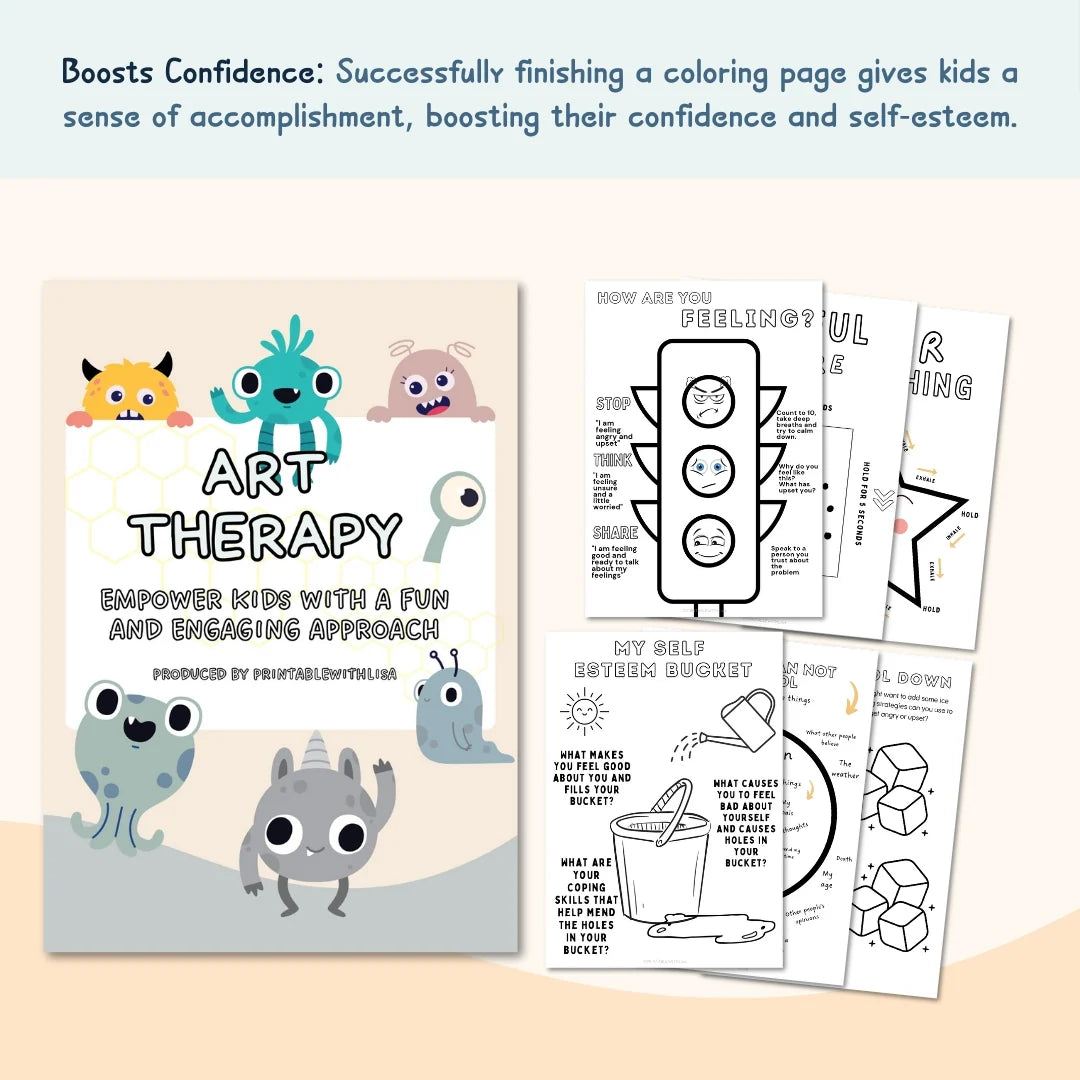 🎨 Art Therapy Bundle – Boost Confidence, Calm & Self-Esteem for children