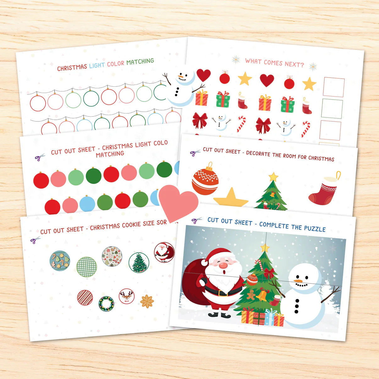 Christmas Busy Book-Digital Download, Christmas Activity Book for Kids, Printable Christmas Busy Book