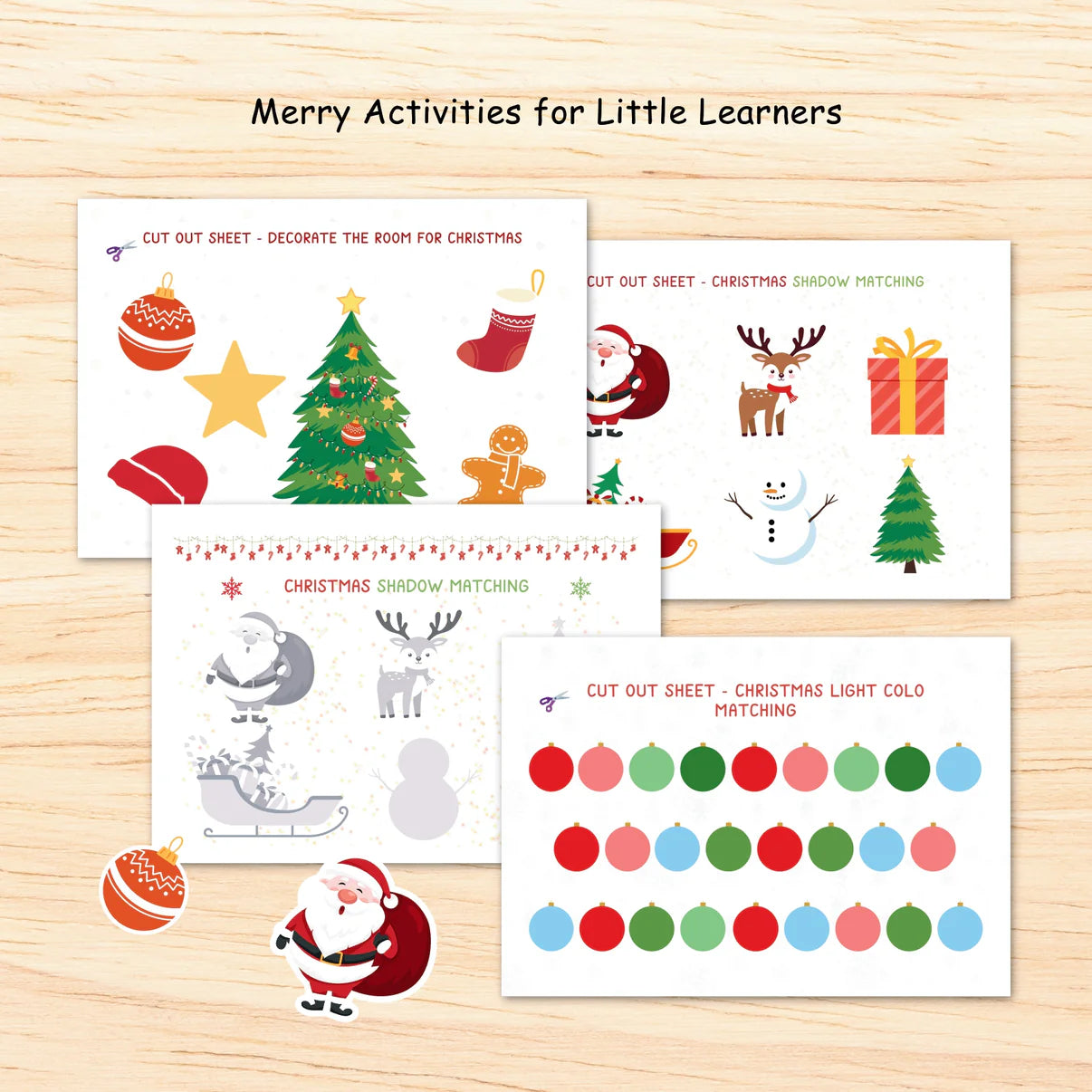 Christmas Busy Book-Digital Download, Christmas Activity Book for Kids, Printable Christmas Busy Book
