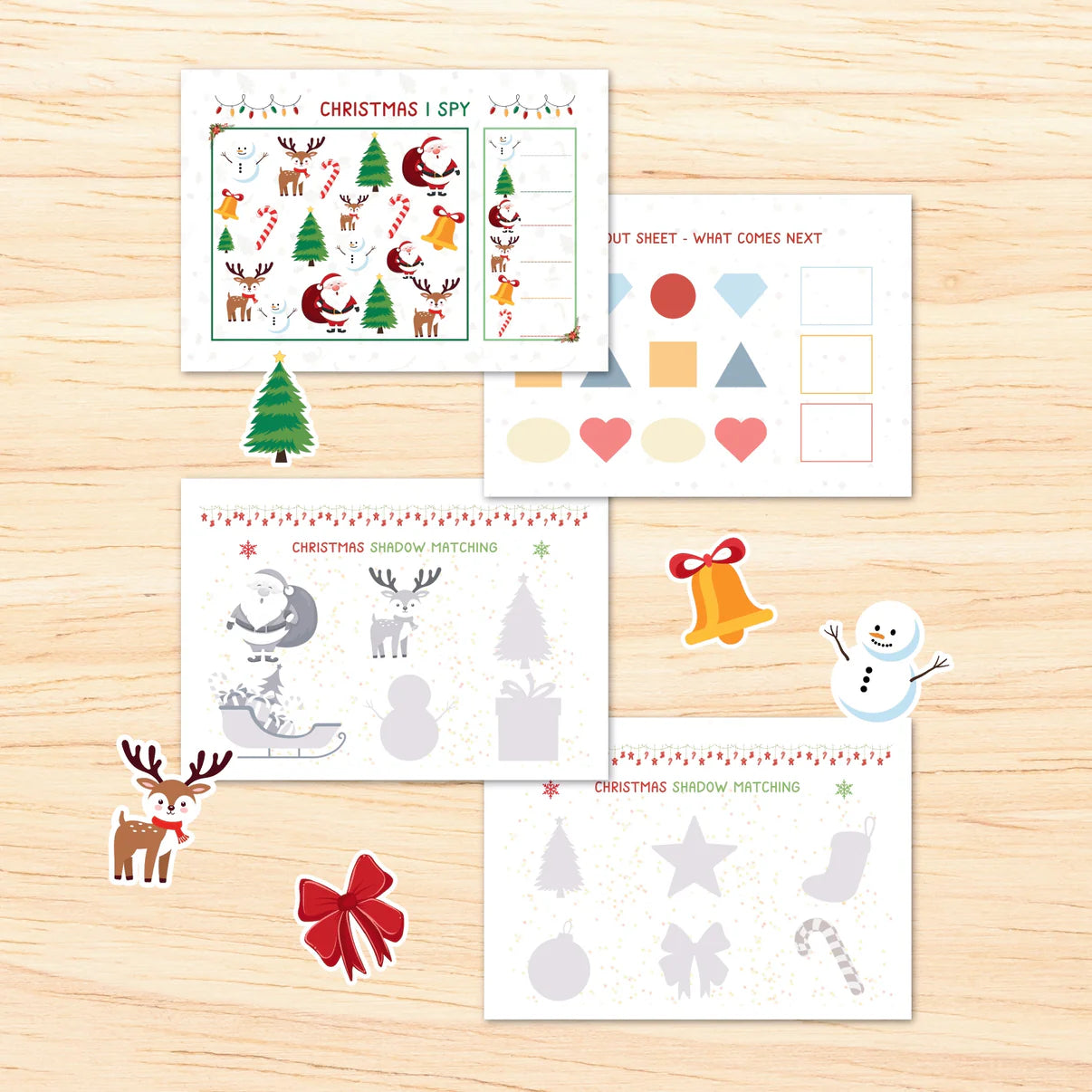 Christmas Busy Book-Digital Download, Christmas Activity Book for Kids, Printable Christmas Busy Book