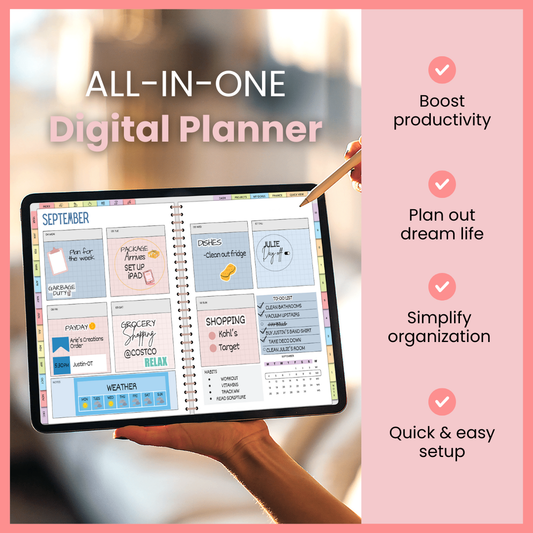Stop Juggling Apps: Get Your Life Organized with the Ultimate 3-Year Digital Planner (2025-2027)
